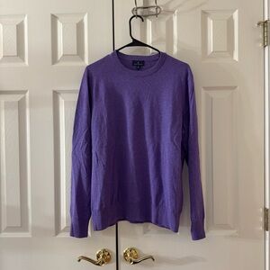 [Brooks Brothers] Purple Crew Neck Men's Sweater